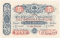 Clydesdale Bank To 1949 5 Pounds, 16. 2.1944